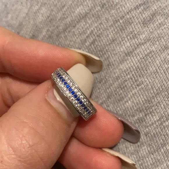 New 925 Sterling silver Diamond Band Ring - Picture 9 of 9